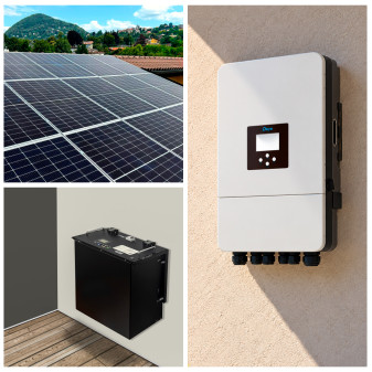20 Pannelli Solari 505W + Inverter 10kW + Batteria V-Tac