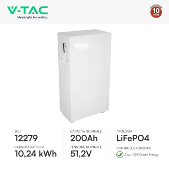 12 Pannelli Solari 505W + Inverter 6kW + Batteria V-Tac