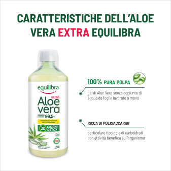 Equilibra Integratore per la Depurazione Aloe Vera Extra 99,5%