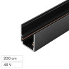 V-Tac Binario in Alluminio Nero per Track Lights Magnetiche 48V