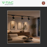 V-Tac VT-40012 Faretto LED da Binario 10W Track Light COB Colore Nero