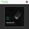 V-Tac VT-40012 Faretto LED da Binario 10W Track Light COB Colore Nero