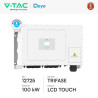 V-Tac Deye Inverter Trifase On-Grid 100kW IP65 CEI 0-21 e CEI 0-16
