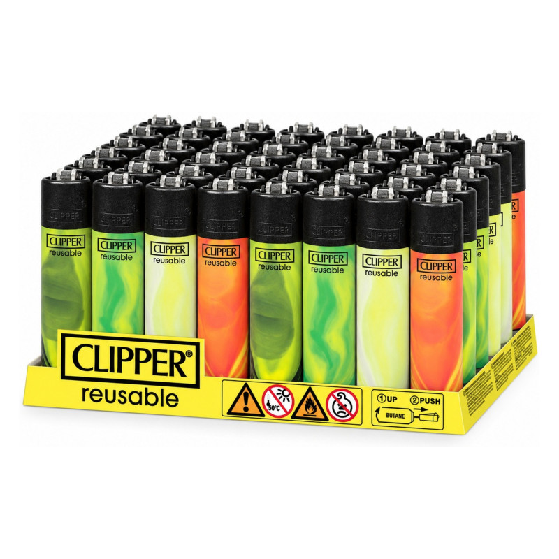 Clipper Large Accendino a Pietrina Nebula Mix 5 - 48 Accendini