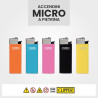 Clipper Brio Micro Accendino a Pietrina Solid Branded - 50 Accendini