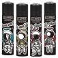 Clipper Large Accendino a Pietrina Grande Ricaricabile con Fantasia Skybound - Serie da 4 Accendini
