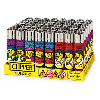 Clipper Large Accendino a Pietrina Cuack Style - 48 Accendini