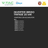 V-Tac Inverter Trifase Ibrido On-Grid / Off-Grid 20kW IP65