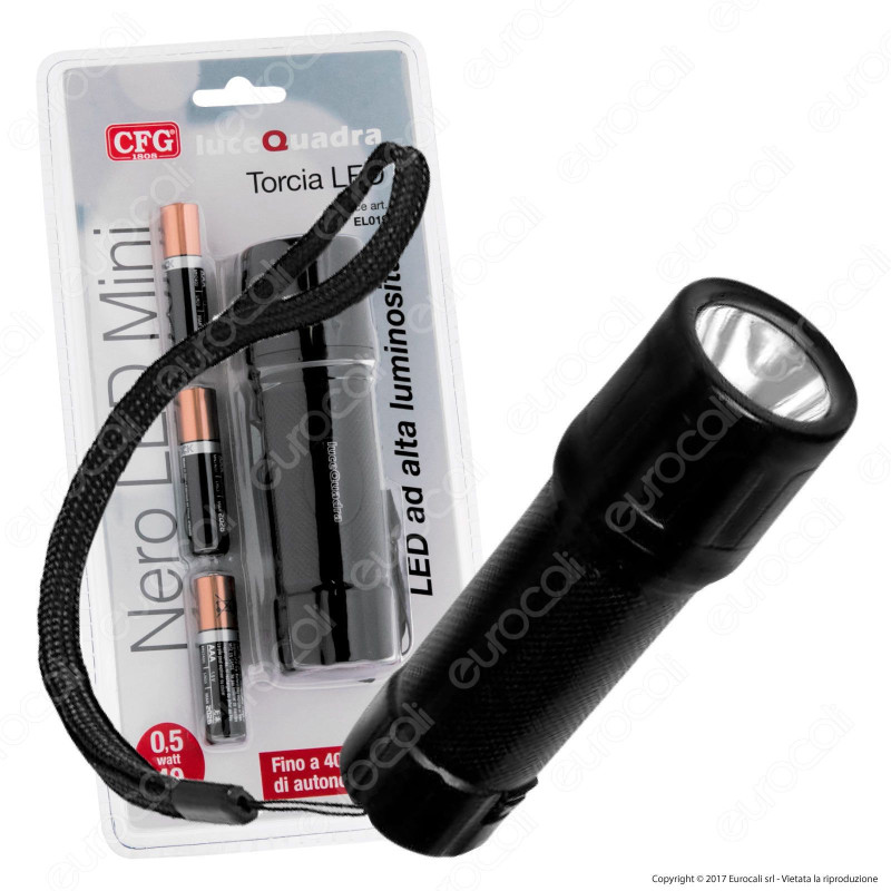 CFG EL019 Torcia LED 0,5W in Alluminio [TERMINATO]