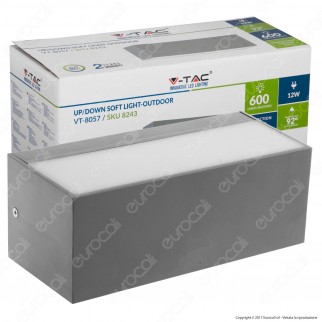 V-Tac VT-8057 Lampada LED da Muro 12W Wall Light Doppia Up&Down - SKU
