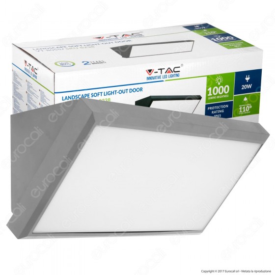 V-Tac VT-8055 Lampada LED da Muro 20W Wall Light - SKU 8236 / 8237 / V-Tac VT-8055 Lampada LED da Muro 20W Wall Light - SKU 8236 / 8237 /
