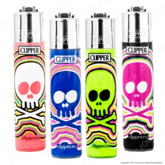 Clipper Micro Fantasia Skulls Candy - 4 Accendini [TERMINATO]