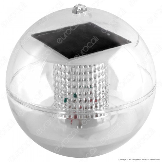 Sfera Galleggiante Luce LED Bianco Caldo con Sensore Crepuscolare e Sfera Galleggiante Luce LED Bianco Caldo con Sensore Crepuscolare e