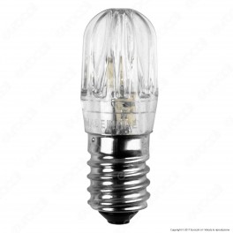 FAI Lampadina Votiva LED E14 0,96W Bulb Luce Colore Ambra 24V - mod.