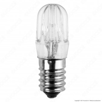 FAI Lampadina Votiva LED E14 0,96W Bulb Luce Bianca Calda 24V - mod.