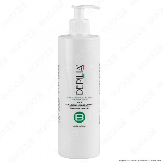 Depilia Emulsione Scrub Strong Pre-Depilazione - Flacone da 500 ml Depilia Emulsione Scrub Strong Pre-Depilazione - Flacone da 500 ml