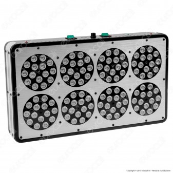 Ortoled 8 con Spettro Growlux Lampada LED 384W per Coltivazione