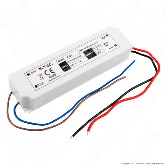 V-Tac VT-22101 Alimentatore 100W 12V Impermeabile IP67 a 1 Uscita con V-Tac VT-22101 Alimentatore 100W 12V Impermeabile IP67 a 1 Uscita con