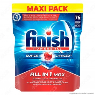 Finish Powerball Tutto in 1 Max per Lavastoviglie - 76 Pastiglie