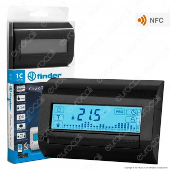 Finder Serie 1C Cronotermostato Touch Screen Settimanale con NFC 5A