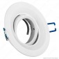 Kanlux COLIE DTO-W Portafaretto Orientabile Rotondo da Incasso per Lampadine GU10 e GU5.3 - mod.26740