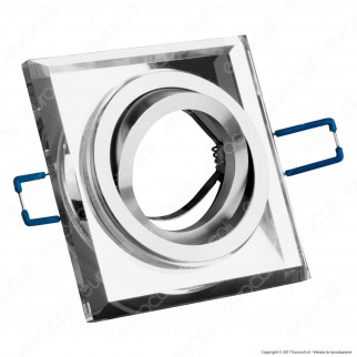 Kanlux MORTA CT-DTL50-SR Portafaretto Orientabile Quadrato da Incasso