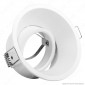 Kanlux IVRI DTO-W Portafaretto Orientabile Rotondo da Incasso per Lampadine GU10 e GU5.3 - mod.26736