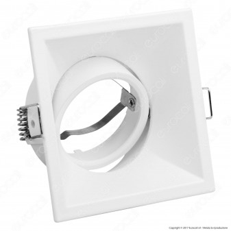 Kanlux IVRI DTL-W Portafaretto Orientabile Quadrato da Incasso per