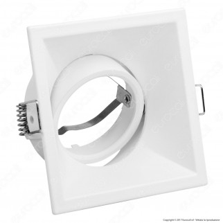 Kanlux IVRI DTL-W Portafaretto Orientabile Quadrato da Incasso per