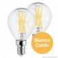 Immagine 2 - V-Tac VT-2184 Duo Pack Confezione 2 Lampadine LED E14 4W MiniGlobo