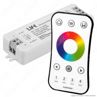 Life KIT RGB Controller Dimmer con Telecomando per strisce LED 12-24V