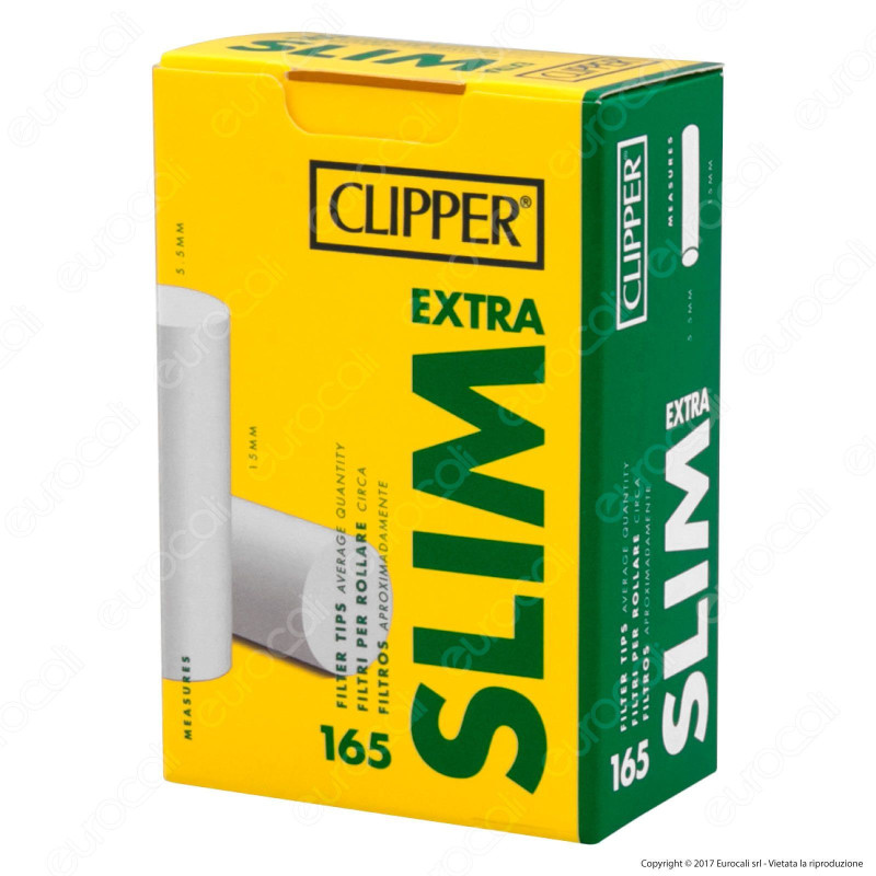 Clipper Extra Slim 5,5mm Ruvidi - Scatolina da 165 Filtri [TERMINATO]