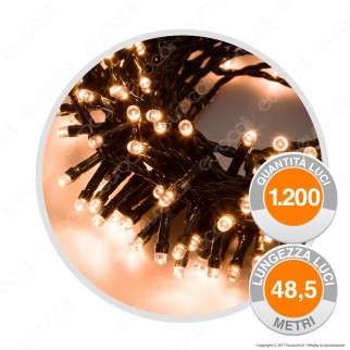 Catena 1200 Luci LED Reflex Bianco Naturale con Controller Memory -