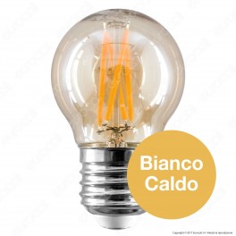 V-Tac VT-1957 Lampadina LED E27 4W MiniGlobo G45 Cross Filament