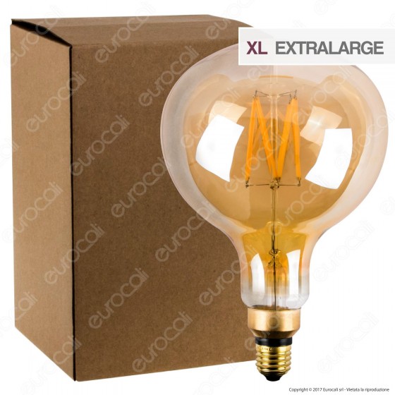 Ideal Lux Lampadina LED Vintage XL E27 4W Globo Small Filamento Ideal Lux Lampadina LED Vintage XL E27 4W Globo Small Filamento