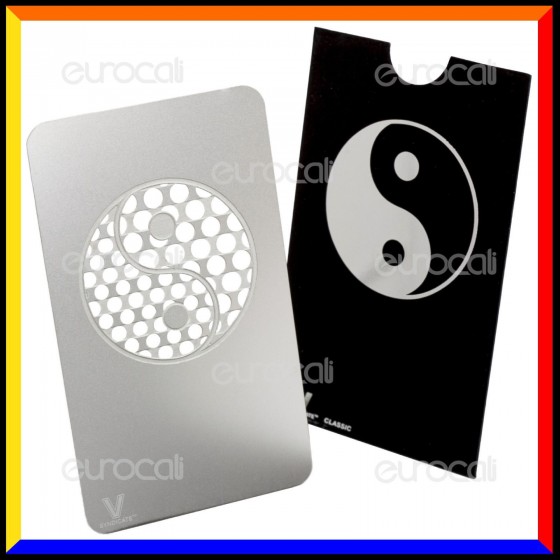 Grinder Card Formato Tessera Tritatabacco in Metallo - Ying Yang Grinder Card Formato Tessera Tritatabacco in Metallo - Ying Yang