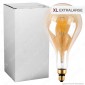 Immagine 1 - Ideal Lux Lampadina LED Vintage XL E27 8W Bulb Filamento Ambrata -