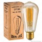 Ideal Lux Lampadina LED Vintage E27 4W Bulb ST64 Filamento Ambrata - mod. 151694 