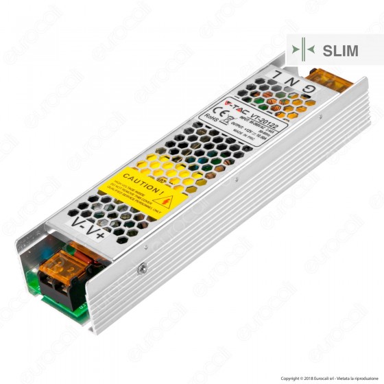 V-Tac VT-20122 Alimentatore 120W 12V Per Uso Interno a 1 Uscita con V-Tac VT-20122 Alimentatore 120W 12V Per Uso Interno a 1 Uscita con
