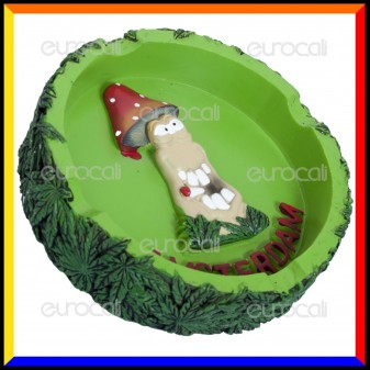 Amsterdam Posacenere da Tavolo in Poliresina - Smoking Mushroom