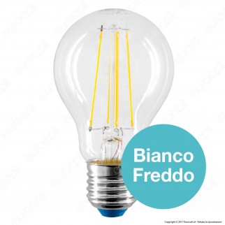 Bot Lighting Shot Lampadina LED E27 6W Bulb A60 Filamento Extra-Lungo