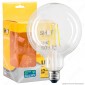 Immagine 1 - Bot Lighting Lampadina LED E27 7,5W Globo G125 Filamento Dimmerabile