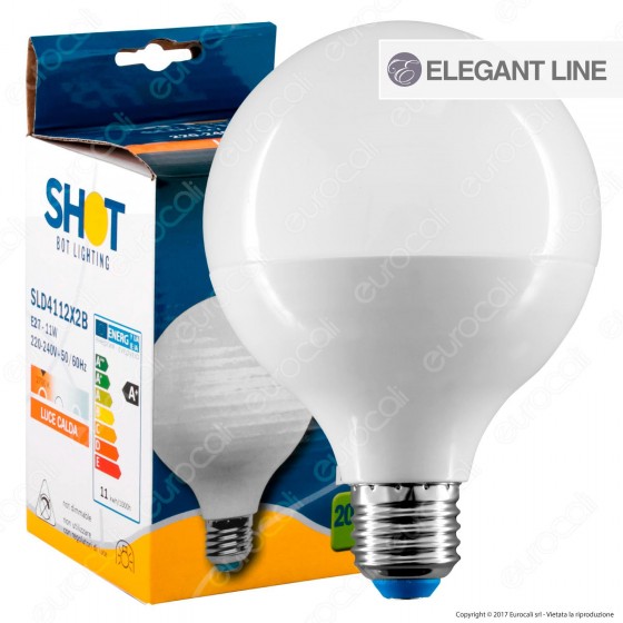 Bot Lighting Shot Lampadina LED E27 11W Globo G95 Bot Lighting Shot Lampadina LED E27 11W Globo G95