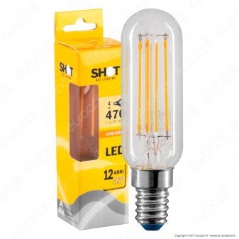 Bot Lighting Lampadina LED E14 4W Tubolare Filamento - mod. WLD7604X2