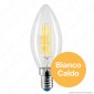 Immagine 2 - Bot Lighting Lampadina LED E14 5W Candela Filamento Dimmerabile -