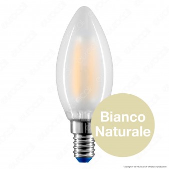 Bot Lighting Lampadina LED E14 4W Candela Frost Filamento - mod.
