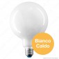 Immagine 2 - Bot Lighting Lampadina LED E27 8W Globo G125 Milky Filamento - mod.