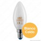 Immagine 2 - Bot Lighting Lampadina LED E14 4,5W Candela Milky Filamento - mod.