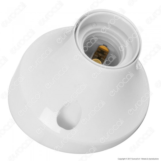 FAI Portalampada E27 in Plastica - Colore Bianco - mod. 0079 FAI Portalampada E27 in Plastica - Colore Bianco - mod. 0079