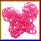 Loom Bands Elastici Colorati Rosa Fluo - Bustina da 600 pz LB04